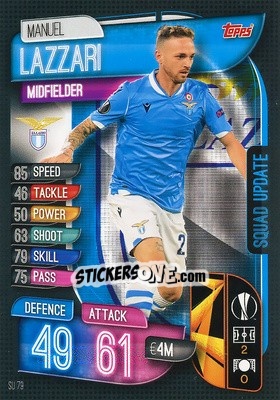 Sticker Manuel Lazzani - UEFA Champions League 2019-2020. Match Attax Extra. Spain/Portugal n. SU79 - Topps