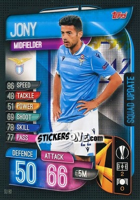 Sticker Jony - UEFA Champions League 2019-2020. Match Attax Extra. Spain/Portugal n. SU80 - Topps