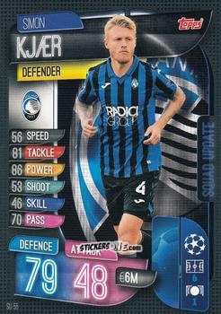Sticker Simon Kjaer - Uefa Champions League 2019-2020. Match Attax Extra. Italy n. SU55 - Topps