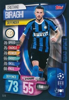 Cromo Cristiano Biraghi - Uefa Champions League 2019-2020. Match Attax Extra. Italy n. SU56 - Topps