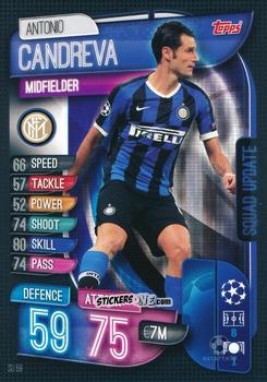 Cromo Antonio Candreva - Uefa Champions League 2019-2020. Match Attax Extra. Italy n. SU59 - Topps