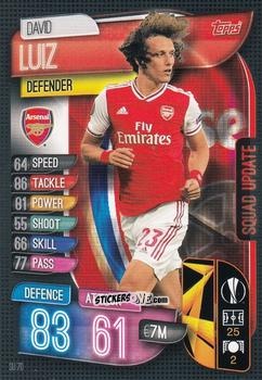 Figurina David Luiz - Uefa Champions League 2019-2020. Match Attax Extra. Italy n. SU70 - Topps