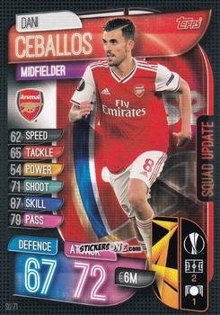 Cromo Dani Ceballos - Uefa Champions League 2019-2020. Match Attax Extra. Italy n. SU71 - Topps