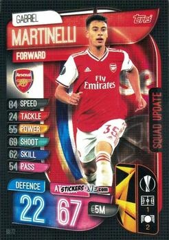 Figurina Gabriel Martinelli - Uefa Champions League 2019-2020. Match Attax Extra. Italy n. SU72 - Topps