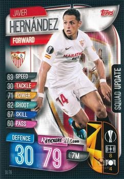 Sticker Javier Hernandez - Uefa Champions League 2019-2020. Match Attax Extra. Italy n. SU78 - Topps