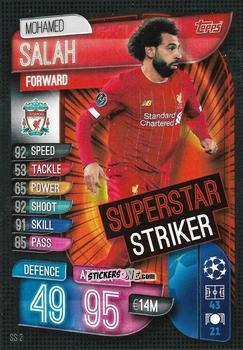 Sticker Mohamed Salah - Uefa Champions League 2019-2020. Match Attax Extra. Italy n. SS2 - Topps