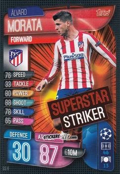 Sticker Álvaro Morata - Uefa Champions League 2019-2020. Match Attax Extra. Italy n. SS6 - Topps