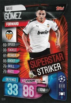 Figurina Maxi Gómez - Uefa Champions League 2019-2020. Match Attax Extra. Italy n. SS8 - Topps