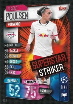 Cromo Yussuf Poulsen - Uefa Champions League 2019-2020. Match Attax Extra. Italy n. SS11 - Topps