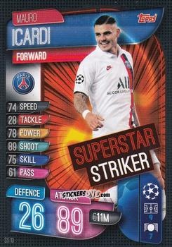 Sticker Mauro Icardi - Uefa Champions League 2019-2020. Match Attax Extra. Italy n. SS13 - Topps