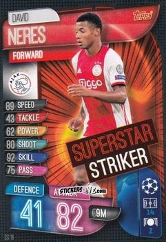 Cromo David Neres - Uefa Champions League 2019-2020. Match Attax Extra. Italy n. SS16 - Topps