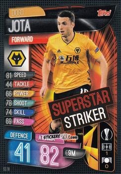Figurina Diogo Jota - Uefa Champions League 2019-2020. Match Attax Extra. Italy n. SS18 - Topps