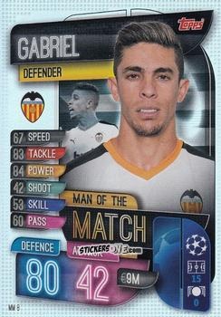 Figurina Gabriel - Uefa Champions League 2019-2020. Match Attax Extra. Italy n. MM8 - Topps