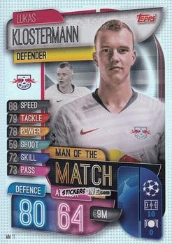 Cromo Lukas Klostermann - Uefa Champions League 2019-2020. Match Attax Extra. Italy n. MM11 - Topps