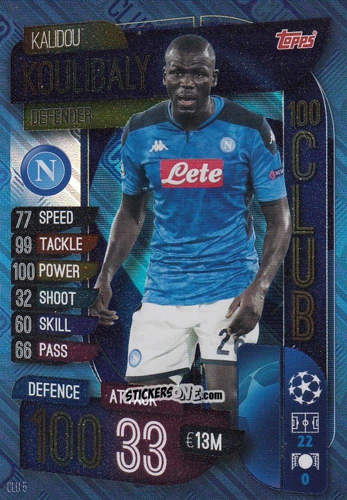 Cromo Kalidou Koulibaly - Uefa Champions League 2019-2020. Match Attax Extra. Italy n. CLU5 - Topps