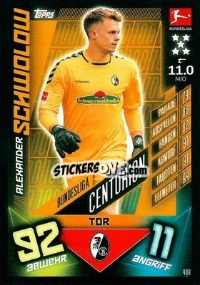 Cromo Alexander Schwolow - German Fussball Bundesliga 2019-2020. Match Attax Action - Topps