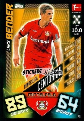 Figurina Lars Bender - German Fussball Bundesliga 2019-2020. Match Attax Action - Topps