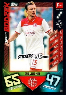 Sticker Adam Bodzek - German Fussball Bundesliga 2019-2020. Match Attax Action - Topps