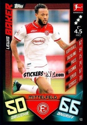 Sticker Lewis Baker - German Fussball Bundesliga 2019-2020. Match Attax Action - Topps