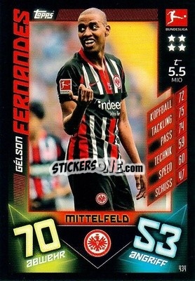 Sticker Gelson Fernandes - German Fussball Bundesliga 2019-2020. Match Attax Action - Topps