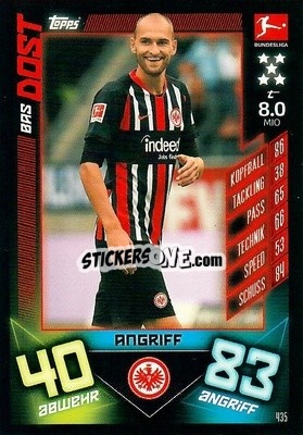 Sticker Bas Dost - German Fussball Bundesliga 2019-2020. Match Attax Action - Topps