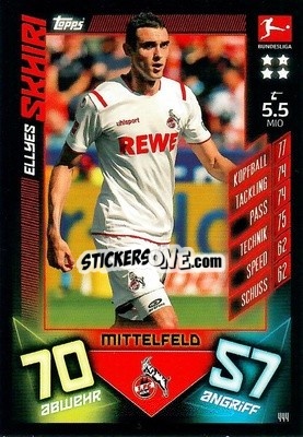 Sticker Ellyes Skhiri - German Fussball Bundesliga 2019-2020. Match Attax Action n. 444 - Topps