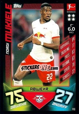 Figurina Nordi Mukiele - German Fussball Bundesliga 2019-2020. Match Attax Action - Topps