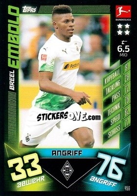 Sticker Breel Embolo - German Fussball Bundesliga 2019-2020. Match Attax Action n. 456 - Topps