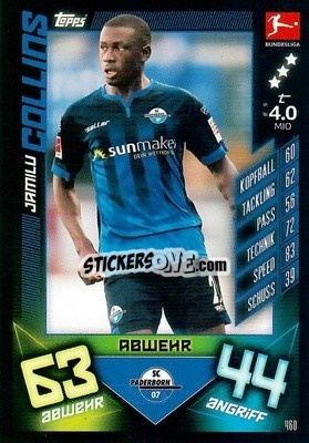 Cromo Jamilu Collins - German Fussball Bundesliga 2019-2020. Match Attax Action - Topps