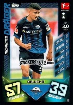 Sticker Mohamed Dräger - German Fussball Bundesliga 2019-2020. Match Attax Action n. 461 - Topps