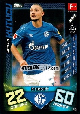 Sticker Ahmed Kutucu - German Fussball Bundesliga 2019-2020. Match Attax Action - Topps