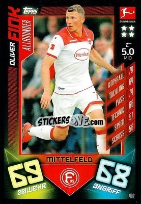 Sticker Oliver Fink - German Fussball Bundesliga 2019-2020. Match Attax Action - Topps