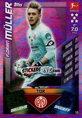 Cromo Florian Müller - German Fussball Bundesliga 2019-2020. Match Attax Action - Topps