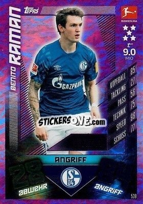Figurina Benito Raman - German Fussball Bundesliga 2019-2020. Match Attax Action n. 539 - Topps
