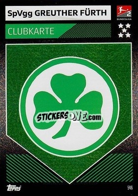 Sticker Clubkarte - German Fussball Bundesliga 2019-2020. Match Attax Action n. 546 - Topps