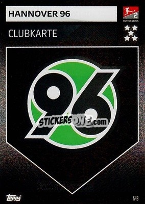 Sticker Clubkarte - German Fussball Bundesliga 2019-2020. Match Attax Action n. 548 - Topps
