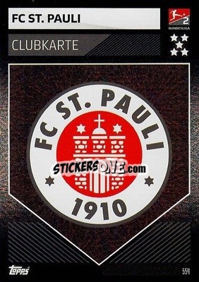Sticker Clubkarte - German Fussball Bundesliga 2019-2020. Match Attax Action n. 554 - Topps