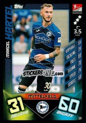 Sticker Marcel Hartel - German Fussball Bundesliga 2019-2020. Match Attax Action n. 564 - Topps