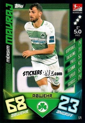 Cromo Mërgim Mavraj - German Fussball Bundesliga 2019-2020. Match Attax Action - Topps