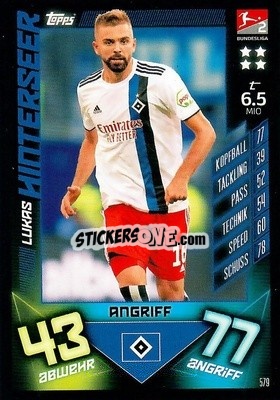 Figurina Lukas Hinterseer - German Fussball Bundesliga 2019-2020. Match Attax Action - Topps