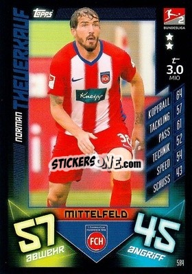 Figurina Norman Theuerkauf - German Fussball Bundesliga 2019-2020. Match Attax Action - Topps