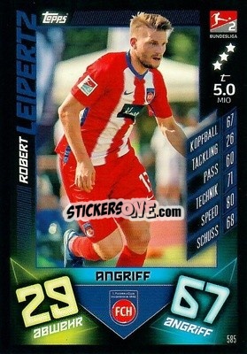 Sticker Robert Leipertz - German Fussball Bundesliga 2019-2020. Match Attax Action - Topps