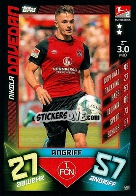 Figurina Nikola Dovedan - German Fussball Bundesliga 2019-2020. Match Attax Action - Topps