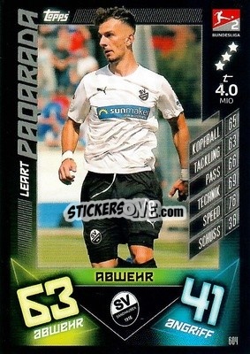 Cromo Leart Paqarada - German Fussball Bundesliga 2019-2020. Match Attax Action - Topps