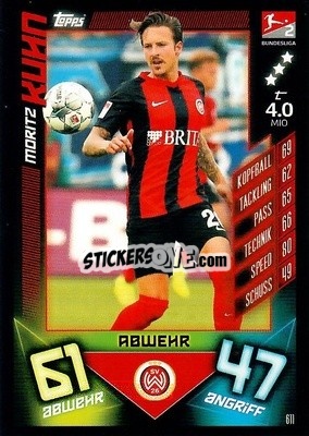 Figurina Moritz Kuhn - German Fussball Bundesliga 2019-2020. Match Attax Action - Topps