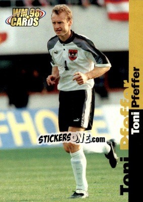Sticker Toni Pfeffer - Wm 1998 Cards Austria n. 3 - Panini