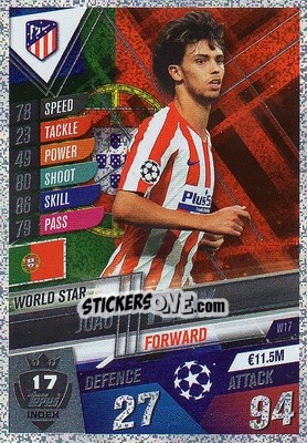 Sticker João Félix - Match Attax 101. Season 2019-2020 - Topps