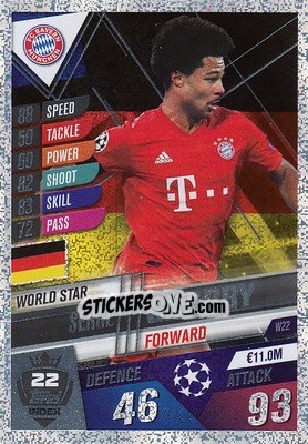 Sticker Serge Gnabry - Match Attax 101. Season 2019-2020 - Topps