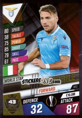 Sticker Ciro Immobile - Match Attax 101. Season 2019-2020 n. W43 - Topps
