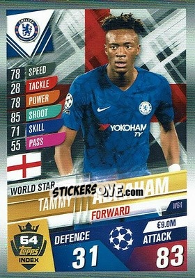 Figurina Tammy Abraham - Match Attax 101. Season 2019-2020 - Topps